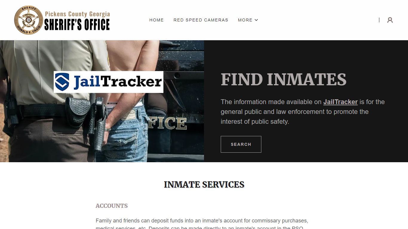 Inmate Services - Pickens County Georgia Sheriff's Office